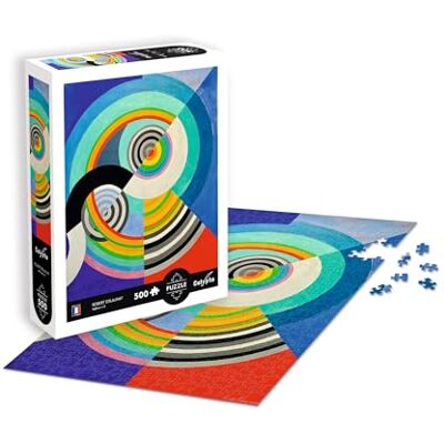 Sentosphère Sentosphere Puzzel 500 stukjes ritme nr. 3 Robert Delauney stijl "poster" fluwelen gevoel mooie afdrukkwaliteit rijk aan kleuren 33 x 48 cm mooie decoratie Sentosphère Sentosphere Puzzel 500 stukjes ritme nr. 3 Robert Delauney stijl "poster" fluwelen gevoel mooie afdrukkwaliteit rijk aan kleuren 33 x 48 cm mooie decoratie