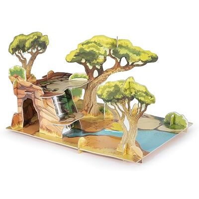 Papo 3D-decor La Savane Fantastisch speelgoed voor kinderen vanaf 3 jaar 21 delen om in elkaar te zetten Compatibel met minifiguren Hoogwaardig karton Universum wilde dieren Gemaakt in Papo 3D-decor La Savane Fantastisch speelgoed voor kinderen vanaf 3 jaar 21 delen om in elkaar te zetten Compatibel met minifiguren Hoogwaardig karton Universum wilde dieren Gemaakt in