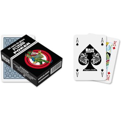 Dal Negro NTP 0029 Poker-kaartspel Long Life, blauw Dal Negro NTP 0029 Poker-kaartspel Long Life, blauw