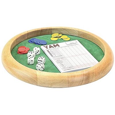 Jeujura hout-Yam-421: Houten spoor met 5 dobbelstenen, 21 chips en 1 Yam Block Speelboom-Bordspel-Minimum Leeftijd: 3 Jaar, 66470 Jeujura hout-Yam-421: Houten spoor met 5 dobbelstenen, 21 chips en 1 Yam Block Speelboom-Bordspel-Minimum Leeftijd: 3 Jaar, 66470