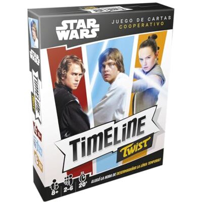 Asmodee Zygomatic Timeline Twist Star Wars kaartspel vanaf 7 jaar voor 2 tot 8 spelers, 15 minuten per spel Asmodee Zygomatic Timeline Twist Star Wars kaartspel vanaf 7 jaar voor 2 tot 8 spelers, 15 minuten per spel