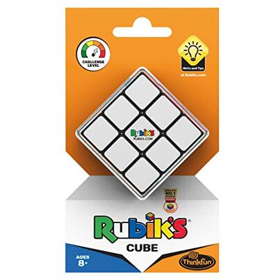 ThinkFun Rubik's Cube, de originele magische kubus 3x3 van Rubiks: verbeterde, lichte versie, ideaal knobbelspel voor volwassenen en kinderen. Het origineel! ThinkFun Rubik's Cube, de originele magische kubus 3x3 van Rubiks: verbeterde, lichte versie, ideaal knobbelspel voor volwassenen en kinderen. Het origineel!