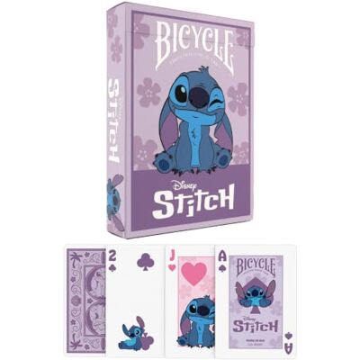 Bicycle ® Disney Stitch Purple Premium speelkaarten officieel gelicentieerd Bicycle ® Disney Stitch Purple Premium speelkaarten officieel gelicentieerd