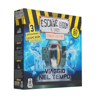 Cranio Creations Escape Room Reis door de tijd, de familie-editie van de beroemde Escape Room met spannende nieuwe speurtochten, editie in de Italiaanse taal Cranio Creations Escape Room Reis door de tijd, de familie-editie van de beroemde Escape Room met spannende nieuwe speurtochten, editie in de Italiaanse taal