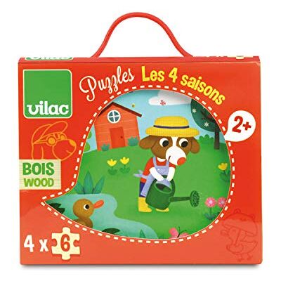 Vilac Puzzels De 4 Seizoenen, 2641 Vilac Puzzels De 4 Seizoenen, 2641