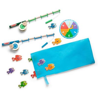 Melissa & Doug Magnetisch visspel, houten activiteitenspeelgoed voor kinderen vanaf 3 jaar, educatief spel om te vangen en te tellen voor jongens of meisjes Melissa & Doug Magnetisch visspel, houten activiteitenspeelgoed voor kinderen vanaf 3 jaar, educatief spel om te vangen en te tellen voor jongens of meisjes