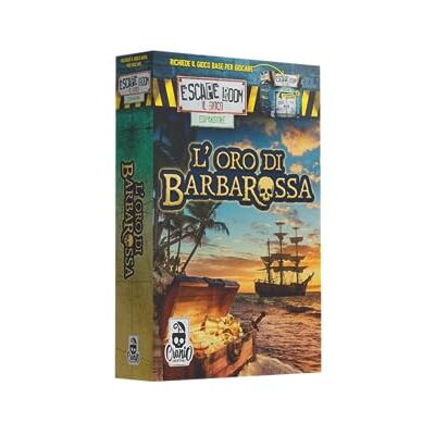 Cranio Creations Escape Room het spel – uitbreiding van het goud van Barbarossa, een nieuw avontuur voor het beroemde spel met Chrono Decoder, uitbreiding, editie in de Italiaanse taal Cranio Creations Escape Room het spel – uitbreiding van het goud van Barbarossa, een nieuw avontuur voor het beroemde spel met Chrono Decoder, uitbreiding, editie in de Italiaanse taal