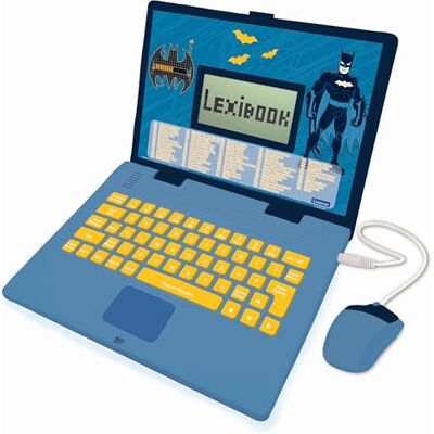 Lexibook Batman Tweetalige leercomputer Frans/Engels 124 Activiteiten voor het leren van talen, wiskunde, logica, plezier en piano spelen JC598BATi1LXB Lexibook Batman Tweetalige leercomputer Frans/Engels 124 Activiteiten voor het leren van talen, wiskunde, logica, plezier en piano spelen JC598BATi1LXB