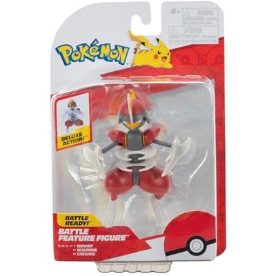 Pokémon PKW3421 Battle Feature Figuur, Caesurion, officieel beweegbaar figuur, 11,5 cm Pokémon PKW3421 Battle Feature Figuur, Caesurion, officieel beweegbaar figuur, 11,5 cm