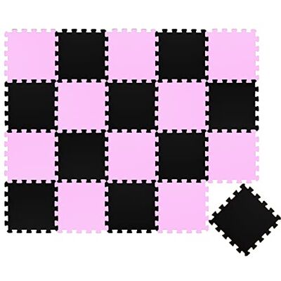 LittleTom 18-delige vloermat voor baby's vanaf de eerste maand – 30 x 30 tegels van EVA-schuim – zacht speeloppervlak om te ontwaken – vierkante antislip puzzel – bekleding voor de kinderkamer LittleTom 18-delige vloermat voor baby's vanaf de eerste maand – 30 x 30 tegels van EVA-schuim – zacht speeloppervlak om te ontwaken – vierkante antislip puzzel – bekleding voor de kinderkamer