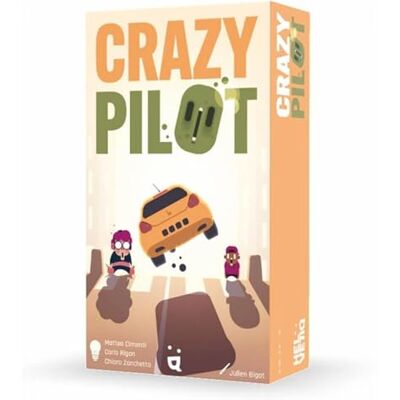 Helvetiq HELEVTIQ Crazy Pilot – racespel vanaf 8 jaar – bestuurt je kaarten als een stuurwiel en wees de eerste bij aankomst – voor 2 tot 6 spelers – 99265 Helvetiq HELEVTIQ Crazy Pilot – racespel vanaf 8 jaar – bestuurt je kaarten als een stuurwiel en wees de eerste bij aankomst – voor 2 tot 6 spelers – 99265