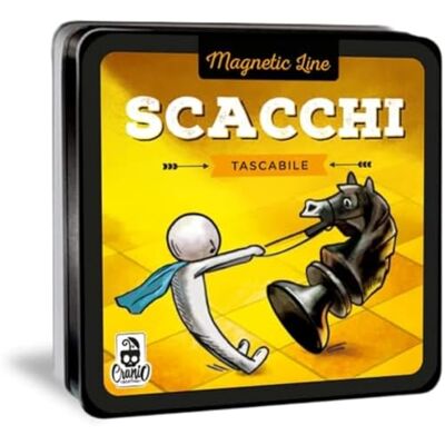 Cranio Creations Magnetische lijn, schaken, een grote klassieker in zak- en magnetische versie, Italiaanse editie, CC358 Cranio Creations Magnetische lijn, schaken, een grote klassieker in zak- en magnetische versie, Italiaanse editie, CC358