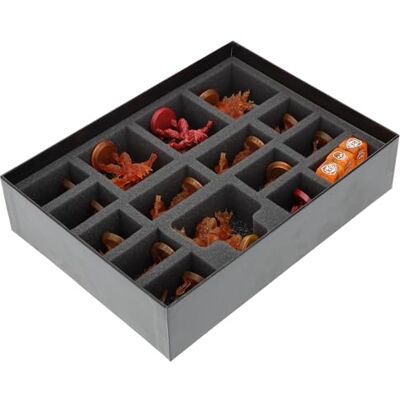 Feldherr Foam Game + kaarthouder compatibel met HeroQuest (2021): Prophecy of Telor Speelbox Beschermen, sorteren en opbergen figuren + accessoires Feldherr Foam Game + kaarthouder compatibel met HeroQuest (2021): Prophecy of Telor Speelbox Beschermen, sorteren en opbergen figuren + accessoires