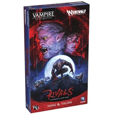 Renegade Game Studios : Vampier: The Masquerade Rivals Uitbreidbaar kaartspel: weerwolf: Fang & Hak 2 sets van 49 vooraf gebouwde kaarten, vanaf 14 jaar Renegade Game Studios : Vampier: The Masquerade Rivals Uitbreidbaar kaartspel: weerwolf: Fang & Hak 2 sets van 49 vooraf gebouwde kaarten, vanaf 14 jaar