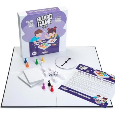 Apostrophe Games Junior creëer je eigen bordspelset, knutselset Breng je spelideeën tot leven met alles wat je nodig hebt om vanaf nul een gepersonaliseerd bordspel te creëren Apostrophe Games Junior creëer je eigen bordspelset, knutselset Breng je spelideeën tot leven met alles wat je nodig hebt om vanaf nul een gepersonaliseerd bordspel te creëren