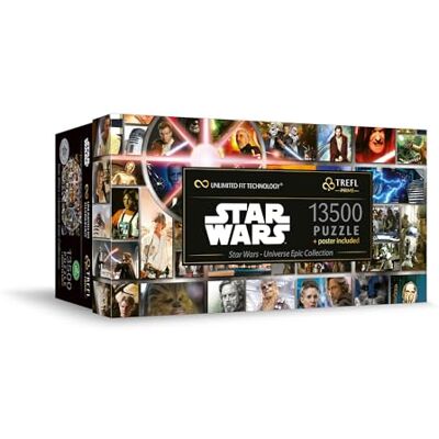 Trefl Prime UFT Puzzel: Star Wars, Universe Epic Collection 13500 stukjes, grote puzzel, dikste karton, voor volwassenen en kinderen vanaf 12 jaar Trefl Prime UFT Puzzel: Star Wars, Universe Epic Collection 13500 stukjes, grote puzzel, dikste karton, voor volwassenen en kinderen vanaf 12 jaar