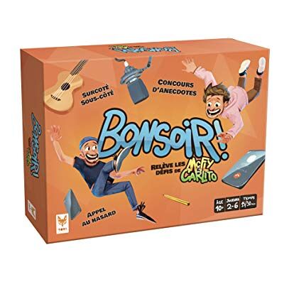 Topi Games Bonsoir Het spel van McFly en Carlito Bordspel Bordspel Vanaf 10 jaar 2 tot 6 spelers MC-CAR-949001 Topi Games Bonsoir Het spel van McFly en Carlito Bordspel Bordspel Vanaf 10 jaar 2 tot 6 spelers MC-CAR-949001