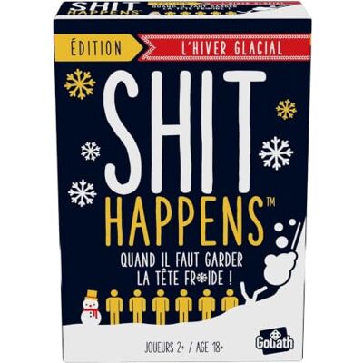 Goliath SHIT HAPPENS: DE GLACIAL WINTER Bordspel voor volwassenen Sfeerspel vanaf 18 jaar Kaartspel om met vrienden te spelen Cult-avonden voor 2 spelers en meer 30 min Goliath SHIT HAPPENS: DE GLACIAL WINTER Bordspel voor volwassenen Sfeerspel vanaf 18 jaar Kaartspel om met vrienden te spelen Cult-avonden voor 2 spelers en meer 30 min