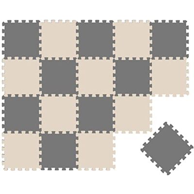 LittleTom 18-delige vloermat voor baby's vanaf de eerste maand – 30 x 30 tegels van EVA-schuim – zacht speeloppervlak om te ontwaken – vierkante antislip puzzel – bekleding voor de kinderkamer LittleTom 18-delige vloermat voor baby's vanaf de eerste maand – 30 x 30 tegels van EVA-schuim – zacht speeloppervlak om te ontwaken – vierkante antislip puzzel – bekleding voor de kinderkamer