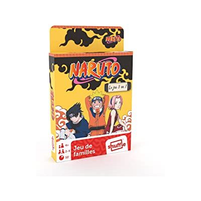 Shuffle Naruto kaartspel – 3-in-1 – 7 gezinnen – gemaakt in Frankrijk Shuffle Naruto kaartspel – 3-in-1 – 7 gezinnen – gemaakt in Frankrijk