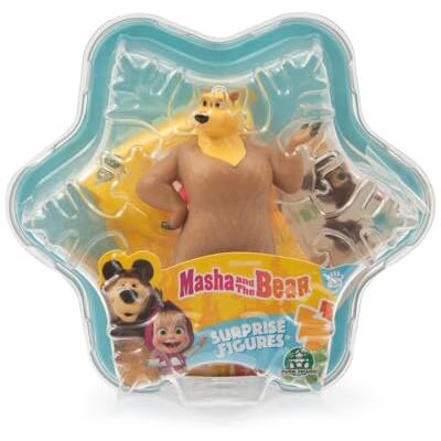 Giochi Preziosi Masha en beer 7 cm grote beer met verrassingsfiguur, zelfklevende sneeuwvlokverpakking, origineel uit de cartoon Masha en beer, voor kinderen vanaf 3 jaar Giochi Preziosi Masha en beer 7 cm grote beer met verrassingsfiguur, zelfklevende sneeuwvlokverpakking, origineel uit de cartoon Masha en beer, voor kinderen vanaf 3 jaar