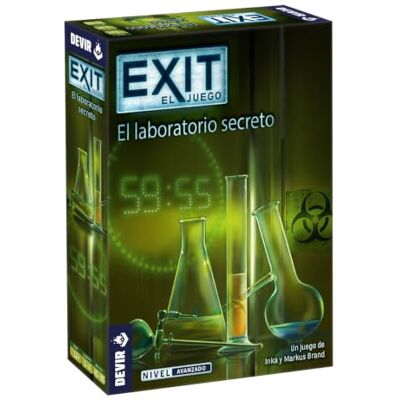 Devir Exit: Het geheime laboratorium, bordspel in het Spaans, gezelschapsspel met vrienden, escape room, mysteriespellen, bordspel voor volwassenen (BGEXIT13) Devir Exit: Het geheime laboratorium, bordspel in het Spaans, gezelschapsspel met vrienden, escape room, mysteriespellen, bordspel voor volwassenen (BGEXIT13)