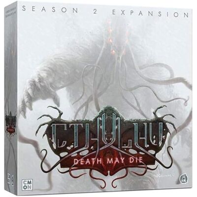 CMON Cthulu: Death May Die Season 2 Uitbreiding van gezelschapsspel en coöperatieve strategie, voor volwassenen en jongeren, vanaf 14 jaar, 1 tot 5 spelers, gemiddelde duur van 90-120 minuten CMON Cthulu: Death May Die Season 2 Uitbreiding van gezelschapsspel en coöperatieve strategie, voor volwassenen en jongeren, vanaf 14 jaar, 1 tot 5 spelers, gemiddelde duur van 90-120 minuten