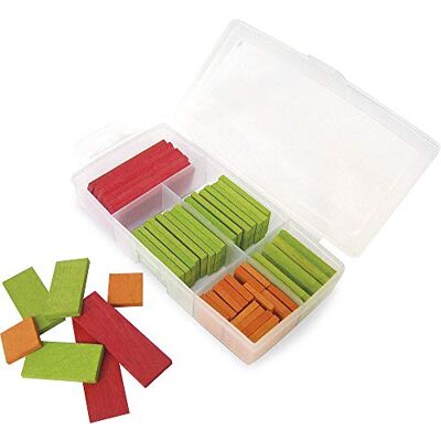 Jeujura 8987 – gezelschapsspellen – doos met 50 houten chips Jeujura 8987 – gezelschapsspellen – doos met 50 houten chips