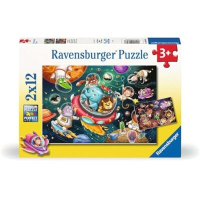 Ravensburger Kinderpuzzel 12000857 dieren in het wereld 2 x 12 stukjes puzzel voor kinderen vanaf 3 jaar Ravensburger Kinderpuzzel 12000857 dieren in het wereld 2 x 12 stukjes puzzel voor kinderen vanaf 3 jaar