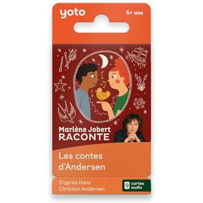 YOTO Marlène Jobert vertelt Les Tales d'Andersen, audioboek voor kinderen in het Frans, om naar te luisteren op de Player en Mini Verhaaldoos YOTO Marlène Jobert vertelt Les Tales d'Andersen, audioboek voor kinderen in het Frans, om naar te luisteren op de Player en Mini Verhaaldoos