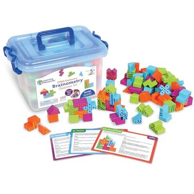 Learning Resources STEM Explorers LER9467 3D-puzzelset voor kinderen vanaf 5 jaar ter bevordering van fijne motoriek en logica, teamwerk in de klas, met 120 bouwstenen Learning Resources STEM Explorers LER9467 3D-puzzelset voor kinderen vanaf 5 jaar ter bevordering van fijne motoriek en logica, teamwerk in de klas, met 120 bouwstenen