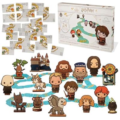 UGEARS Road to Hogwarts Adventskalender 2024 Harry Potter set 3D puzzels voor volwassenen met 16 figuren, 60 stuks speelbord, 24 geheime enveloppen kerstcadeaus 8 jaar UGEARS Road to Hogwarts Adventskalender 2024 Harry Potter set 3D puzzels voor volwassenen met 16 figuren, 60 stuks speelbord, 24 geheime enveloppen kerstcadeaus 8 jaar