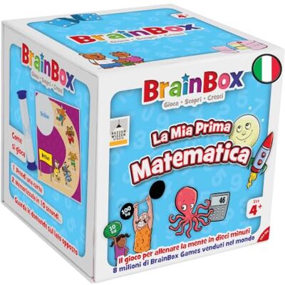 Asmodee BrainBox: Mijn Eerste Wiskunde Spel om de Geest te leren en te trainen, 1+ Spelers, 4+ Jaar, Uitgave in het Italiaans Asmodee BrainBox: Mijn Eerste Wiskunde Spel om de Geest te leren en te trainen, 1+ Spelers, 4+ Jaar, Uitgave in het Italiaans