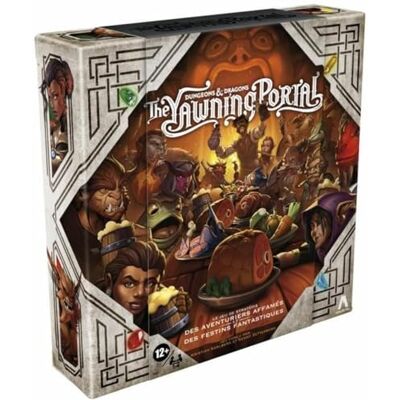 Avalon Hill Dungeons & Dragons:The Yawning Portal, D&D strategiespel voor 1-4 spelers, D&D-bordspel voor het gezin Franse versie Avalon Hill Dungeons & Dragons:The Yawning Portal, D&D strategiespel voor 1-4 spelers, D&D-bordspel voor het gezin Franse versie