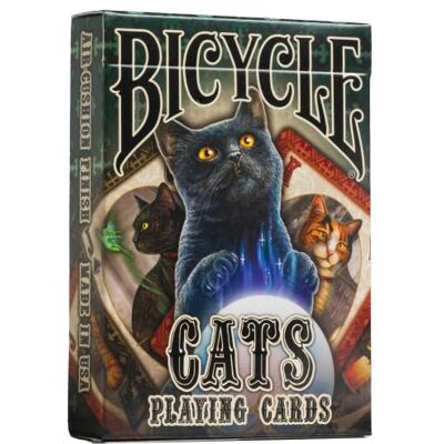 Bicycle Speelkaarten voor katten ontworpen door Lisa Parker, zwart Bicycle Speelkaarten voor katten ontworpen door Lisa Parker, zwart