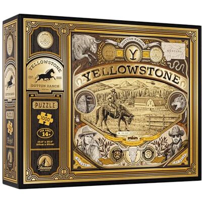 Theory11 Yellowstone Puzzel 1000 stukjes Yellowstone officiële verzamelobjecten en artikelen nauwkeurig en hoogwaardig tussenpuzzel Theory11 Yellowstone Puzzel 1000 stukjes Yellowstone officiële verzamelobjecten en artikelen nauwkeurig en hoogwaardig tussenpuzzel
