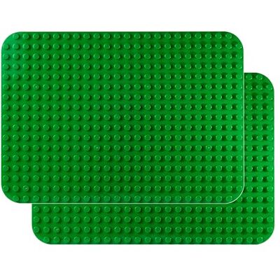 Apostrophe Games 2 x bodemplaat voor bouwstenen, groen, 38,1 x 25,4 cm Creëer robuuste constructies met een 38,1 x 25,4 cm grote bodemplaat die compatibel is met grote bouwstenen Apostrophe Games 2 x bodemplaat voor bouwstenen, groen, 38,1 x 25,4 cm Creëer robuuste constructies met een 38,1 x 25,4 cm grote bodemplaat die compatibel is met grote bouwstenen