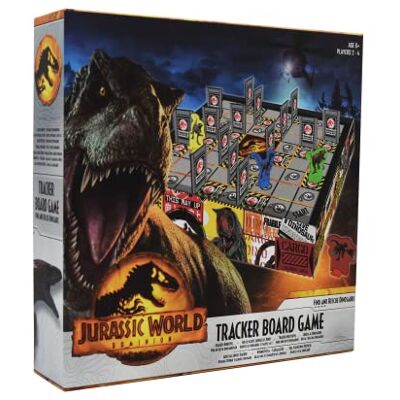 Cartamundi Jurassic World Tracker gezelschapsspel, Find & Rescue dinosaurussen, voor 2-4 spelers, leuk cadeau voor kinderen vanaf 6 jaar Cartamundi Jurassic World Tracker gezelschapsspel, Find & Rescue dinosaurussen, voor 2-4 spelers, leuk cadeau voor kinderen vanaf 6 jaar