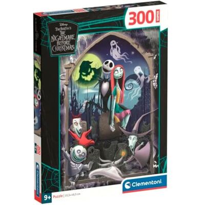 Clementoni Kinderpuzzel 300 stukjes Nightmare Before Christmas Walt Disney gemaakt in Italië, 21743 Clementoni Kinderpuzzel 300 stukjes Nightmare Before Christmas Walt Disney gemaakt in Italië, 21743