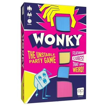 USAopoly Wonky stapelbaar partyspel vanaf 8 jaar, 1 speler, 20 minuten speeltijd of meer USAopoly Wonky stapelbaar partyspel vanaf 8 jaar, 1 speler, 20 minuten speeltijd of meer