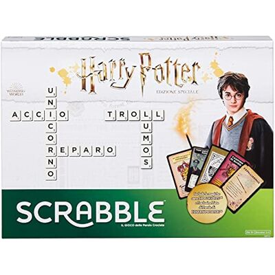 Mattel Scrabble Special Edition Harry Potter tafelspel met kruiswoorden, speelgoed voor kinderen vanaf 10 jaar, GMY41 + karakter Hermelien Griffel Mattel Scrabble Special Edition Harry Potter tafelspel met kruiswoorden, speelgoed voor kinderen vanaf 10 jaar, GMY41 + karakter Hermelien Griffel
