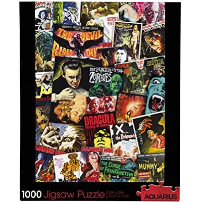 AQUARIUS Hammer Classic Horror Movies Collage (1000 stukjes Jigsaw Puzzel) Glare Free Precision Fit Virtually No Puzzle Dust Officieel gelicentieerde Hammer Merchandise & Collectibles 50 x 71 cm AQUARIUS Hammer Classic Horror Movies Collage (1000 stukjes Jigsaw Puzzel) Glare Free Precision Fit Virtually No Puzzle Dust Officieel gelicentieerde Hammer Merchandise & Collectibles 50 x 71 cm