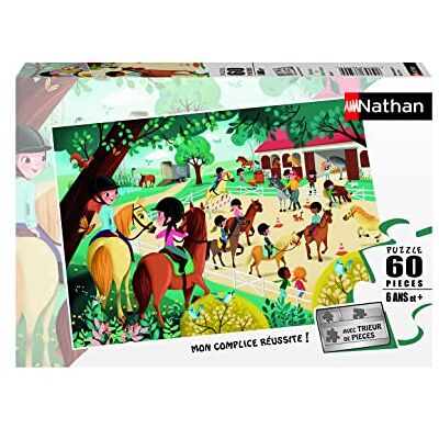Nathan Kinderpuzzel 60 stukjes Welkom in het paardencentrum meisjes of jongens vanaf 6 jaar hoogwaardige puzzel dik en duurzaam karton dieren 86626 Nathan Kinderpuzzel 60 stukjes Welkom in het paardencentrum meisjes of jongens vanaf 6 jaar hoogwaardige puzzel dik en duurzaam karton dieren 86626