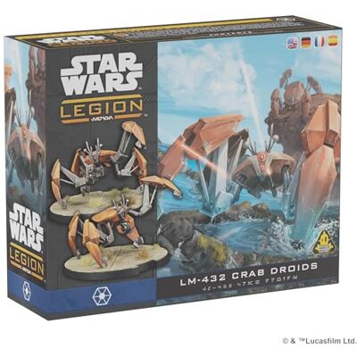 Asmodee Atomic Mass Star Wars Legion: LM-432 Crab Droid Expansion Figuurset, uitbreiding in het Engels voor 14+, strategisch en competitief spel voor 1 tot 4 spelers, oorlogsspel Asmodee Atomic Mass Star Wars Legion: LM-432 Crab Droid Expansion Figuurset, uitbreiding in het Engels voor 14+, strategisch en competitief spel voor 1 tot 4 spelers, oorlogsspel