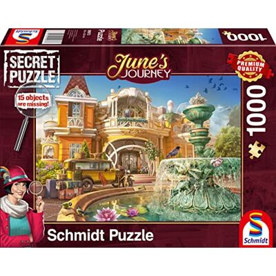 SCHMIDT Spiele 59973 De reis van juni, Orchideeëndomein, puzzel met 1000 stukjes SCHMIDT Spiele 59973 De reis van juni, Orchideeëndomein, puzzel met 1000 stukjes