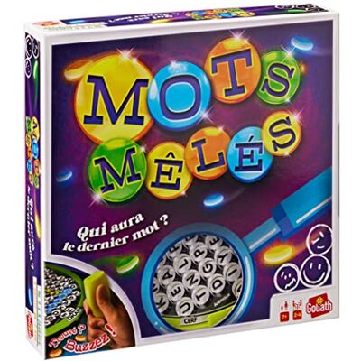 Goliath Mêlé – gezelschapsspellen voor familie vanaf 7 jaar – plezier – vind het verborgen woord en vervolgens Buzzez – observatie- en snelheidsspel – 2 tot 4 spelers Goliath Mêlé – gezelschapsspellen voor familie vanaf 7 jaar – plezier – vind het verborgen woord en vervolgens Buzzez – observatie- en snelheidsspel – 2 tot 4 spelers