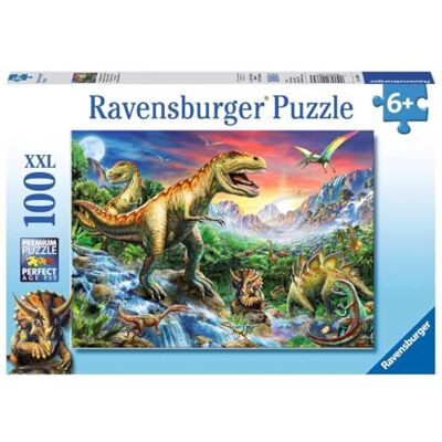 Ravensburger 10665 Dinosauruspuzzel voor kinderen vanaf 6 jaar, met 100 stukjes in XXL-formaat Ravensburger 10665 Dinosauruspuzzel voor kinderen vanaf 6 jaar, met 100 stukjes in XXL-formaat