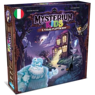 Asmodee Mysterium Kids: De schat van kapitein Buu tafelspel, 2-6 spelers, 6+ jaar, editie in het Italiaans Asmodee Mysterium Kids: De schat van kapitein Buu tafelspel, 2-6 spelers, 6+ jaar, editie in het Italiaans
