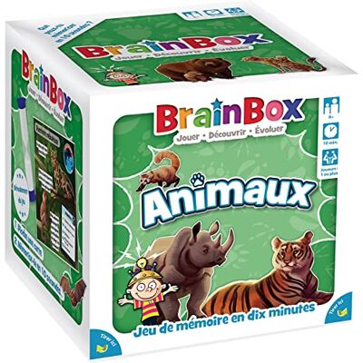 Asmodee BRAINBOX: Dieren Educatief observatie- en geheugenspel voor kinderen vanaf 8 jaar Test je kennis over dieren Leer met plezier 1 speler en + 10 minuten Franse versie Asmodee BRAINBOX: Dieren Educatief observatie- en geheugenspel voor kinderen vanaf 8 jaar Test je kennis over dieren Leer met plezier 1 speler en + 10 minuten Franse versie