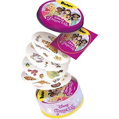 Asmodee Dobble Disney Princess kaartspel vanaf 4 jaar, 2 tot 5 spelers, speeltijd van 10 minuten, Engelse versie Asmodee Dobble Disney Princess kaartspel vanaf 4 jaar, 2 tot 5 spelers, speeltijd van 10 minuten, Engelse versie
